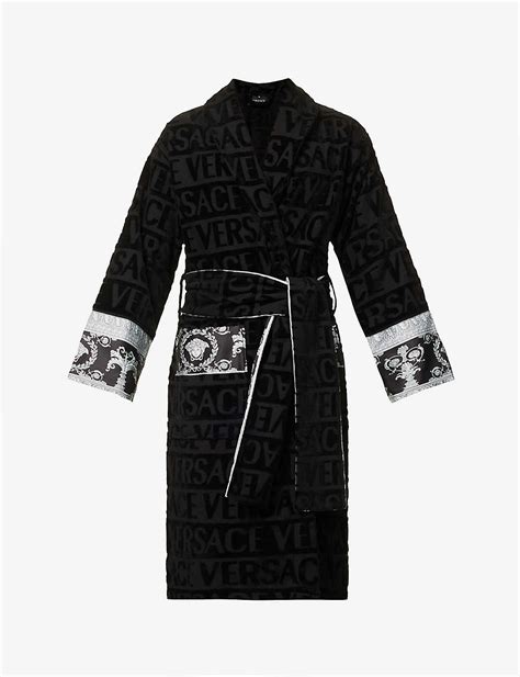 cotton women versace robe|Versace dressing gown selfridges.